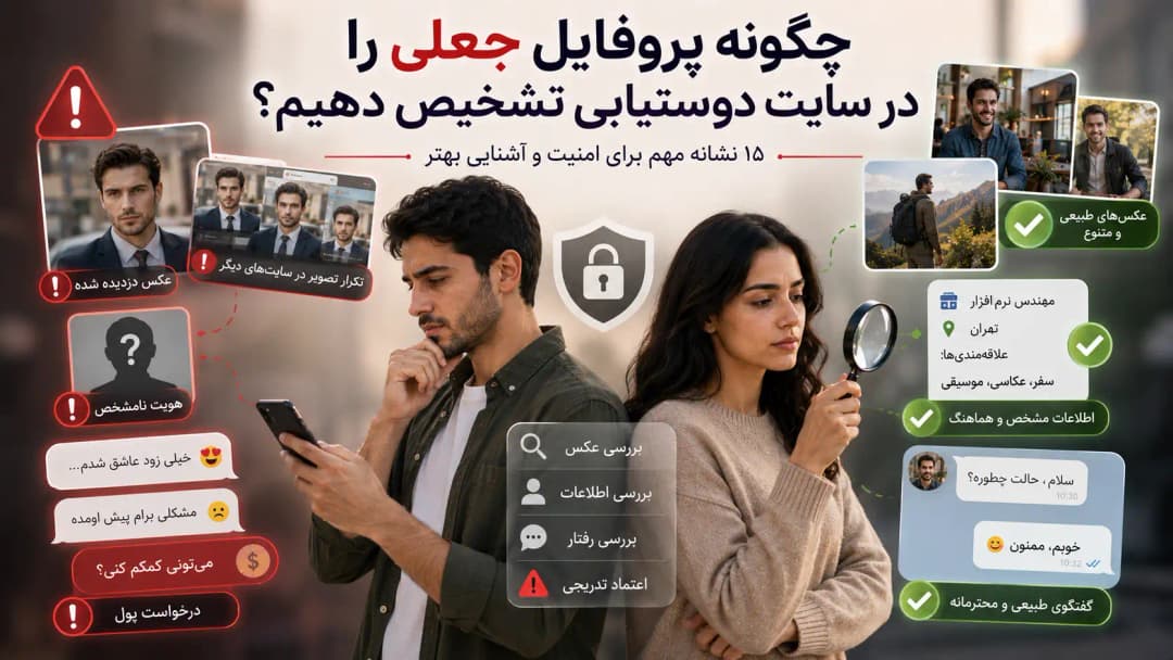 تشخیص پروفایل جعلی در سایت دوستیابی